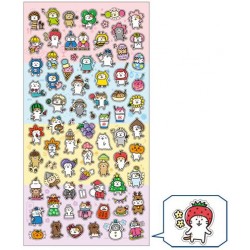 Autocollants Les quatre saisons du chat japonais