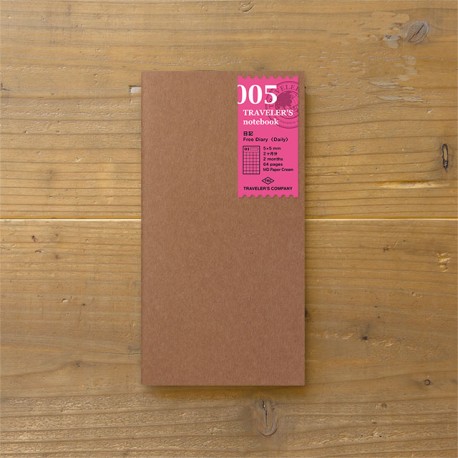 TRAVELER’S notebook Refill - Free diary Daily 005