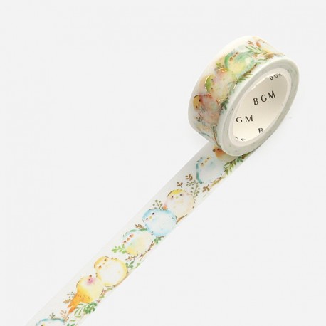 Masking Tape BGM - Mésange à longue queue -