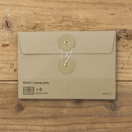 TRAVELER’S Kraft envelope Brown 115 x 170 mm