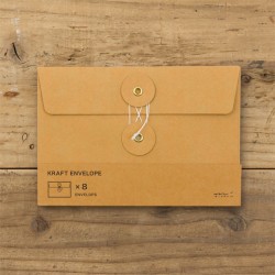 TRAVELER’S Kraft envelope Orange 115 x 170 mm