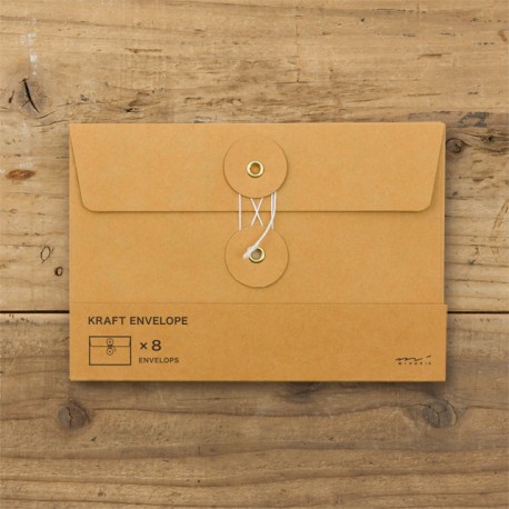 TRAVELER’S Kraft envelope Orange 115 x 170 mm