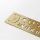 TRAVELER'S Brass Template Bookmark - Number -