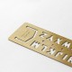 TRAVELER'S Brass Template Bookmark - Alphabet -