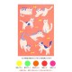 Carte postale impression risographie - Chats -