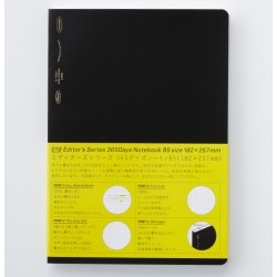 365 Days Notebook Grid B5 Black