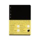 1/2 Year Notebook Grid B6 Black