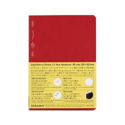 1/2 Year Notebook Grid B6 Black