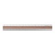 Règle 15cm - Bois foncé / aluminium -