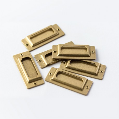 TRAVELER'S Brass Label Plate