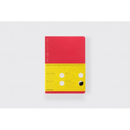 2023 Limited Edition 365 Days Notebook Grid A5 Berry Red