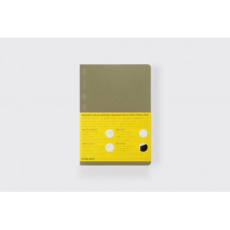 2023 Limited Edition 365 Days Notebook Grid A5 Olive Green
