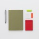 2023 Limited Edition 1/2 Year Notebook Grid A5 Olive Green