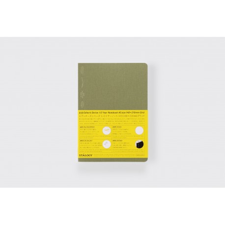 2023 Limited Edition 1/2 Year Notebook Grid A5 Olive Green