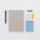 2023 Limited Edition 1/2 Year Notebook Grid A5 Fog Grey