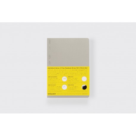 2023 Limited Edition 1/2 Year Notebook Grid A5 Fog Grey