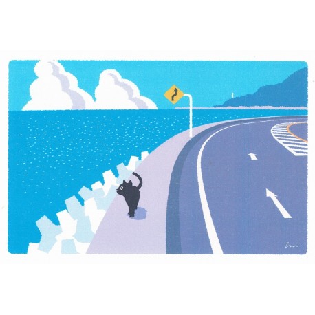 Carte postale - Tabineko Bord de mer -