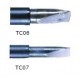 Couteau de gravure de sceau TC-06 (une lame, moyen, manche rond)