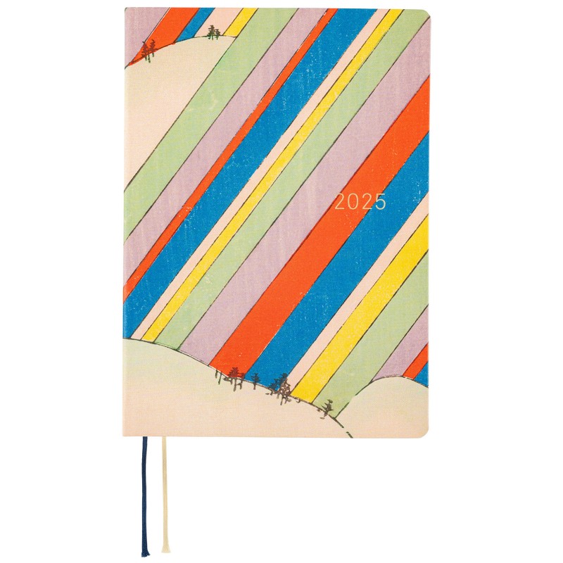 Hobonichi Techo 2025 HON A5 Unsodo Bijutsukai Rainbow Ed. japonaise