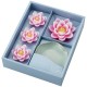Coffret bougies - fleurs de lotus -