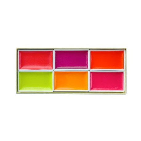 Coffret de 6 Aquarelles Gansai - LUMI Accent Color -