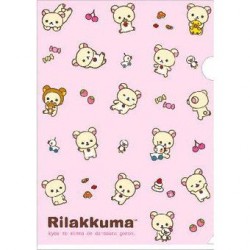 Pochette plastique A4 - Rilakkuma -