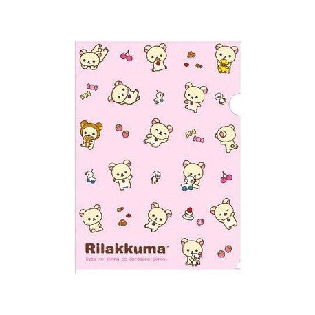 Pochette plastique A4 - Rilakkuma -