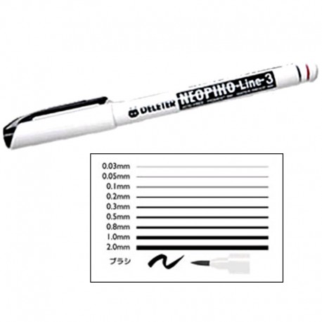 Neopiko Line 3  Black - Set de 10 feutres